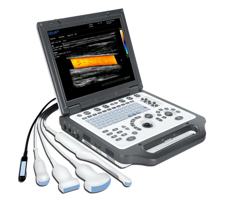 Máy siêu âm xách tay 4D doppler màu/ năng lượng/liên tục G30
